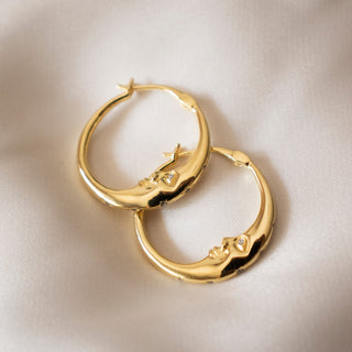 Gold plated earrings jewellery
