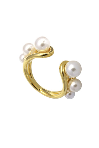 Pearl Ring In Gold Plated