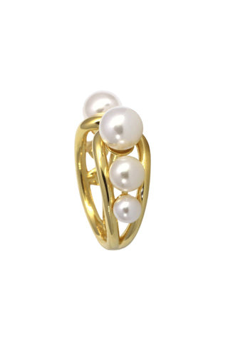 Pearl Ring In Gold Plated