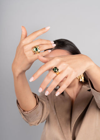 Signet Ring In Green