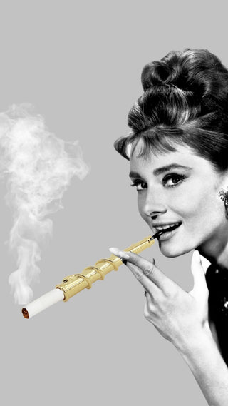 Snake Cigarette Holder In Gold Plated