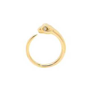 Snake Mini Ring In Gold Plated
