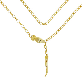 Snake Chain Necklace In Gold Plated