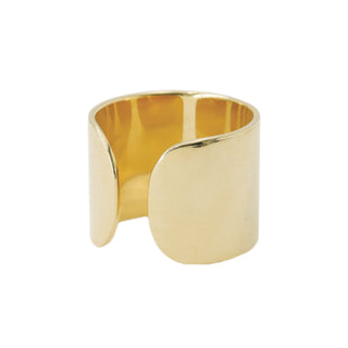 Miphologia Jewelry Cigar Band Ring - 18ct Gold Vermeil at €68
