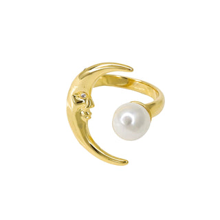 Moon Ring In Gold Plated