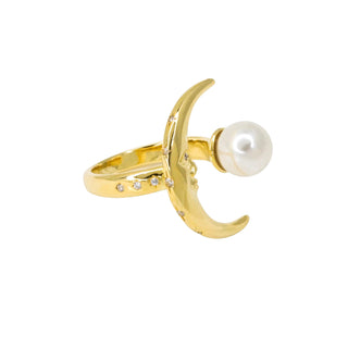 Moon Ring In Gold Plated