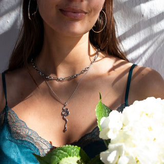 Snake Charm In Silver Plated