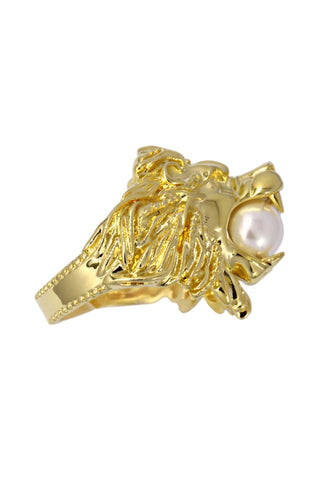 Lion Gold Plated Ring