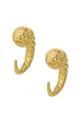 Lion Earrings In Gold plated