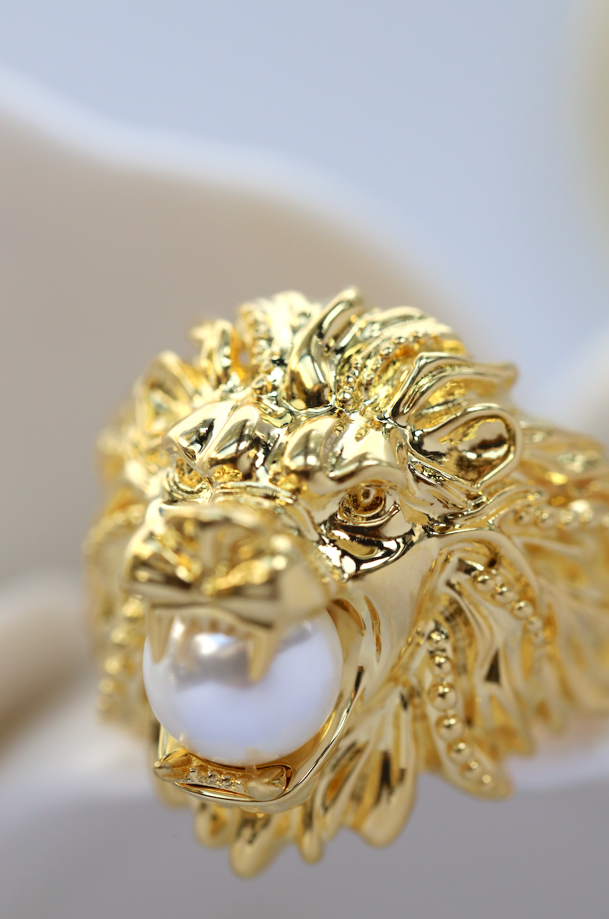 Lion model 2025 gold rings
