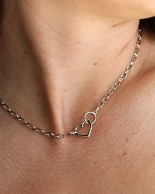 Rolo Chain 40cm In Silver Plated