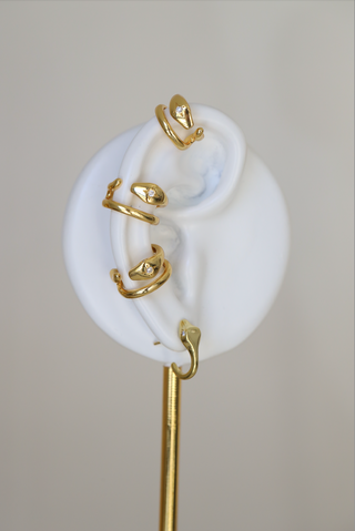 Snake Ear Cuff In Gold Plated