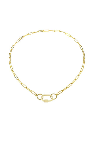 Square Link Chain 40cm In Gold Plated